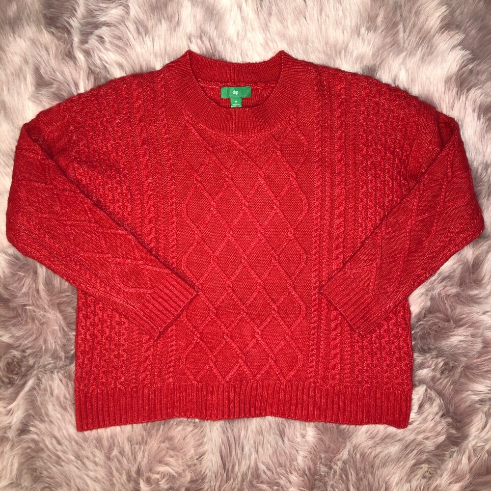 Dip Cable Knit Sweater